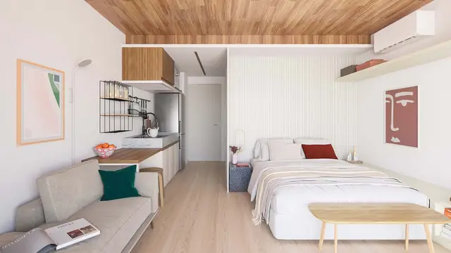 photorealistic architectural visualization interior light balance wood ceiling rendering