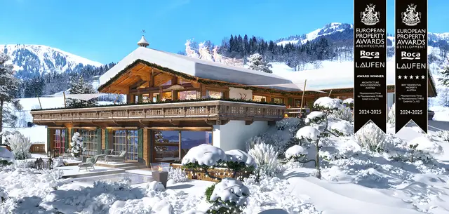 architectural visualization Mountainments THREE Kitzbühel – European Property Award winner 2024-2025