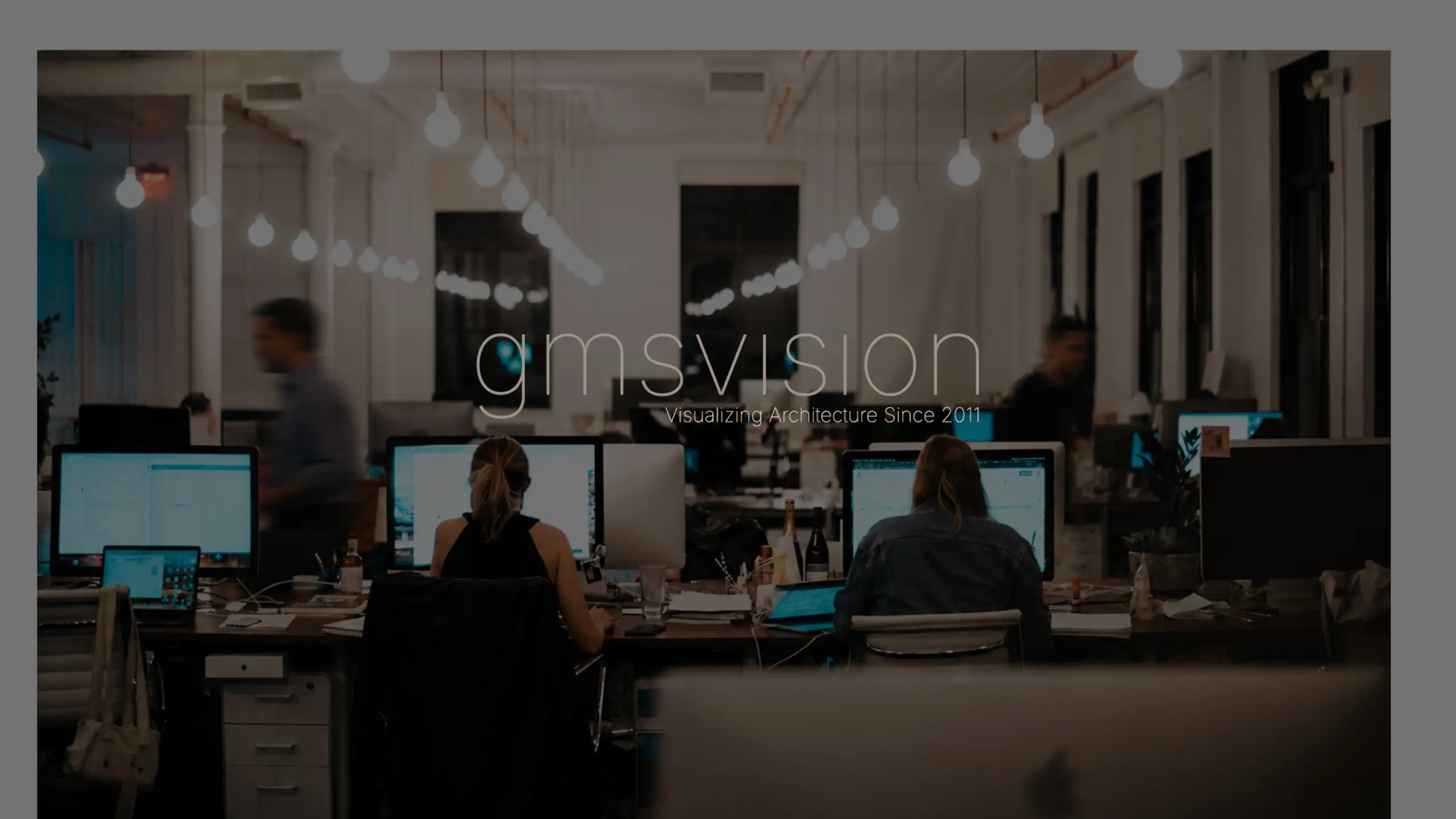 gmsvision Team im Studio für Architekturvisualisierung