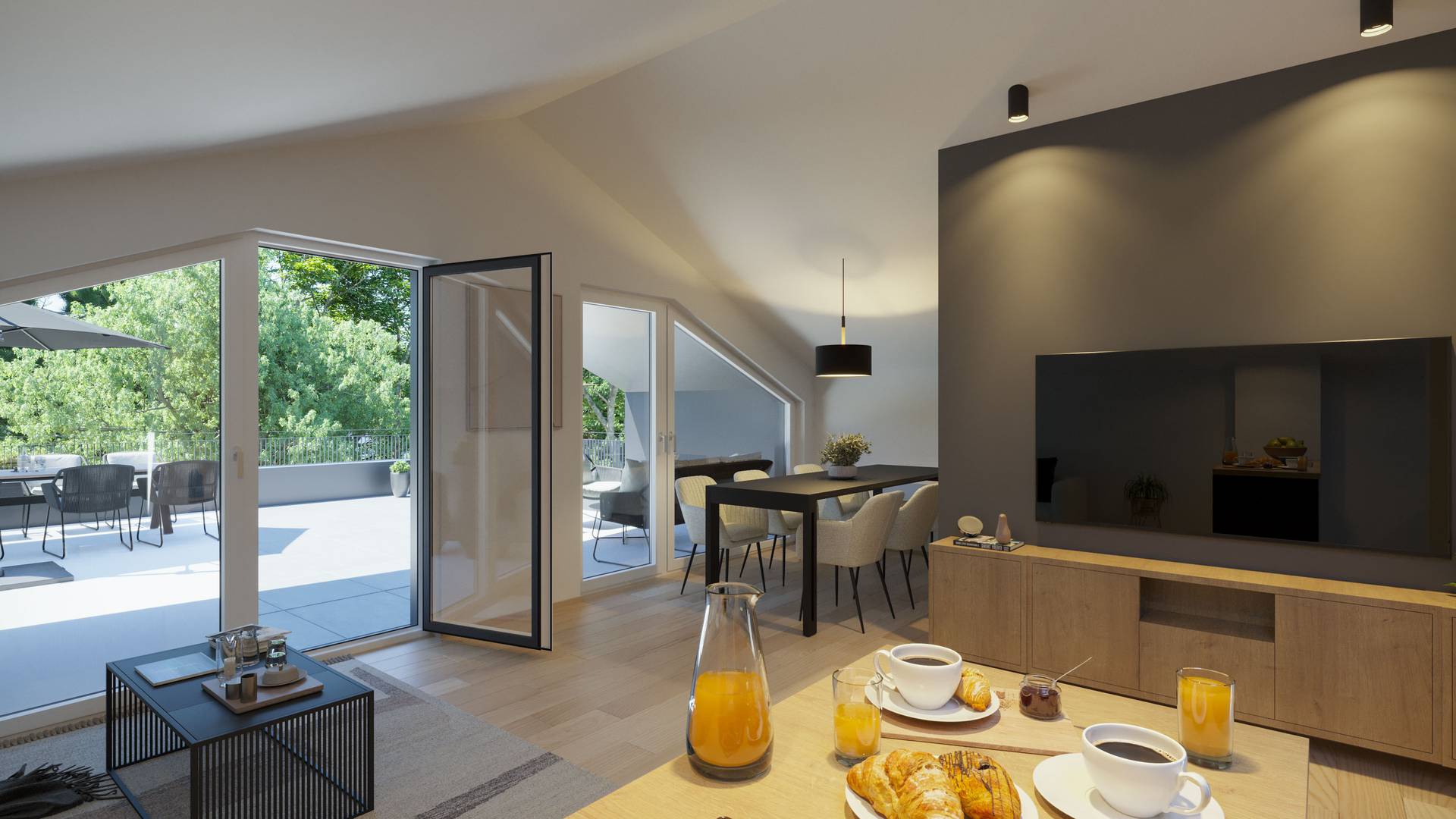 Immobilienvisualisierung Mehrfamilienhaus Augsburg