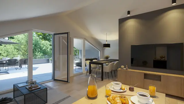 Immobilienvisualisierung Mehrfamilienhaus Augsburg