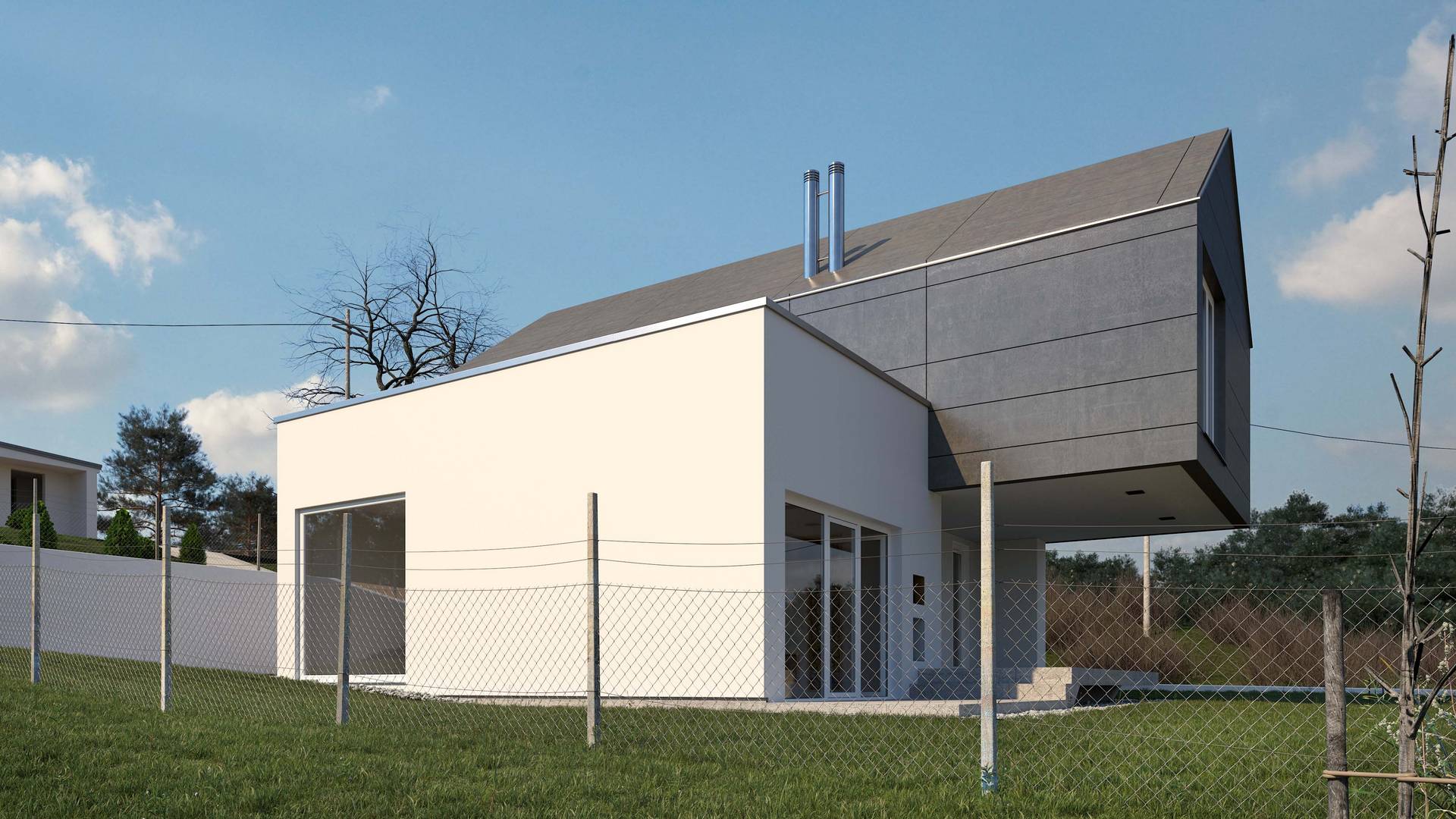 3D Rendering Luxusimmobilie Kroatien – Außenvisualisierung